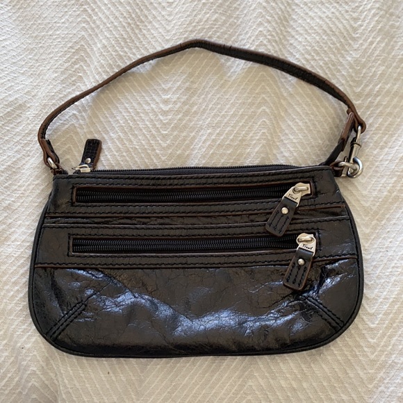 π€ Fossil wristlet, classic black, genuine leather - Picture 7 of 12